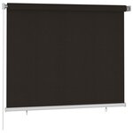 vidaXL Store roulant d'extérieur 180x140 cm Marron PEHD