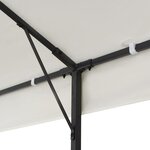 vidaXL Belvédère à double toit blanc 6x3 m acier