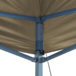 vidaXL Tente de fête 291 x 431 x 315 cm Crème Tissu Oxford