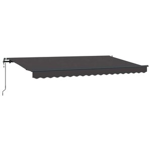 vidaXL Auvent Rétractable Anthracite 350 x 200 cm tissu