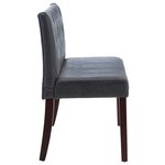vidaXL Banc 120 cm Gris Similicuir daim
