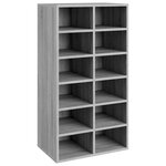 vidaXL Étagère à chaussures Sonoma gris 54x34x100 5 cm Bois ingénierie