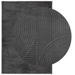 vidaXL Tapis IZA poils courts style scandinave anthracite 160x230 cm