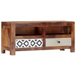 vidaXL Meuble TV 90x30x40 cm Bois solide