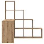 vidaXL Bureau d'angle Chêne artisanal 101 5 x 149 5 x 149 5 cm