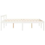 vidaXL Lit pour personne âgée sans matelas 140x190 cm bois pin massif