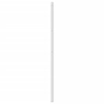 vidaXL Tête de lit métal blanc 200 cm
