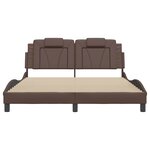 vidaXL Cadre de lit Viana sans matelas marron 160x200 cm similicuir