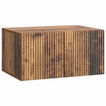 vidaXL Meuble TV mural 59 5 x 41 x 30 cm Bois ancien Bois d'ingénierie