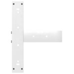 vidaXL Pieds de table à manger en T 2 pièces Blanc 50 x 35 x (72-73) cm Acier