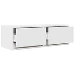 vidaXL Meuble TV blanc 80x31x25 5 cm bois d'ingénierie