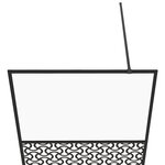 vidaXL Paroi de douche avec verre ESG transparent 80x195 cm Noir
