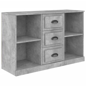 vidaXL Buffet gris béton 104 5x35 5x67 5 cm bois d'ingénierie