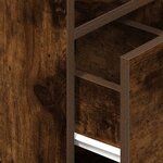 vidaXL Table de chevet avec tiroir chêne fumé 25x31x66 cm