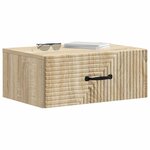 vidaXL Cabinet de chevet mural Chêne Sonoma 49 x 34 5 x 20 cm