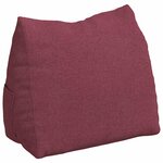 vidaXL Coussin de Dos Bordeaux 60 x 20 x 50 cm tissu