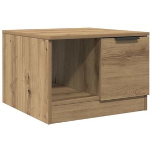 vidaXL Table basse chêne artisanal 50x50x36 cm bois d'ingénierie