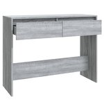vidaXL Table console sonoma gris 100x35x76 5 cm bois d'ingénierie