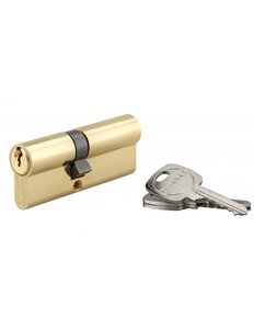 THIRARD - Cylindre STD double entrée  35 x 45 mm anti-arrachement  laiton  3 clés - THIRARD