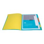 Trieur agrafé avec élastiques 7 compartiments Vert EXACOMPTA