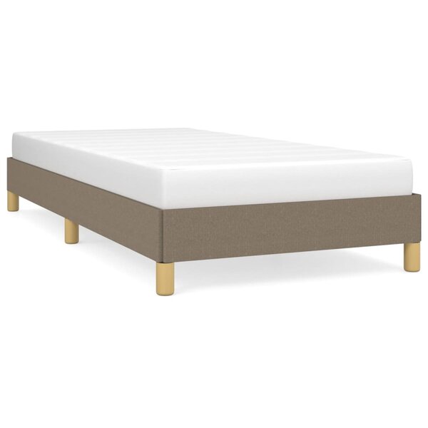 vidaXL Cadre de lit sans matelas taupe 90x200 cm tissu