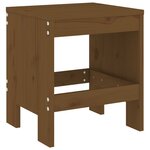 vidaXL Ensemble à manger de jardin 13 Pièces marron miel bois pin massif
