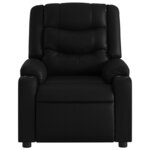 vidaXL Fauteuil de massage inclinable noir similicuir