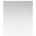 vidaXL Armoire Miroir de Salle de Bain Blanc 60 x 14 5 x 70 cm