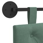vidaXL Tête de lit suspendue Vert Mer Velours