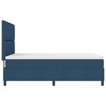 vidaXL Lit à ressorts   matelas et LED bleues  140x200 cm en tissu