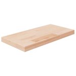 vidaXL Panneau d'étagère 40x20x2 5 cm Bois de chêne massif non traité