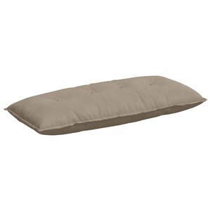 vidaXL Coussin de Dos Taupe 120 x 50 cm Tissu en microfibre