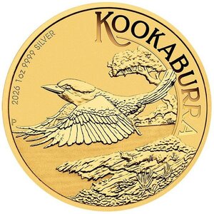 Pièce de monnaie en Argent 1 Dollar g 31.1 (1 oz) Millésime 2026 KOOKABURRA