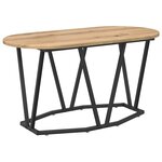 Table basse vidaXL en chêne  artisanale  80x40x40 5 cm en bois d'ingénierie et métal