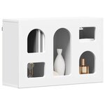 vidaXL Armoire suspendue Blanc 60 x 20 x 40 cm Bois d'ingénierie