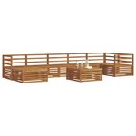 vidaXL Ensemble de canapés d'extérieur 8 pc Naturel