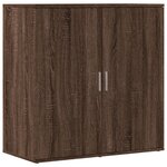 vidaXL Buffet chêne marron 79x38x80 cm bois d'ingénierie