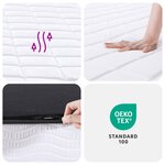 vidaXL Matelas en mousse moyennement doux 140x200 cm