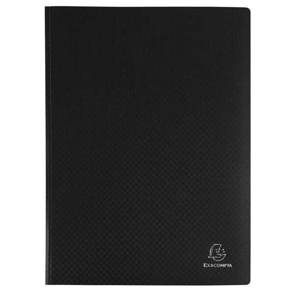 Protège-documents En Polypropylène Souple Opak 60 Vues - A4 - Noir - X 15 - Exacompta