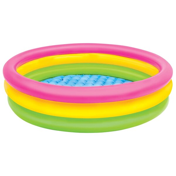 Intex Piscine gonflable 3 anneaux Sunset 114x25 cm