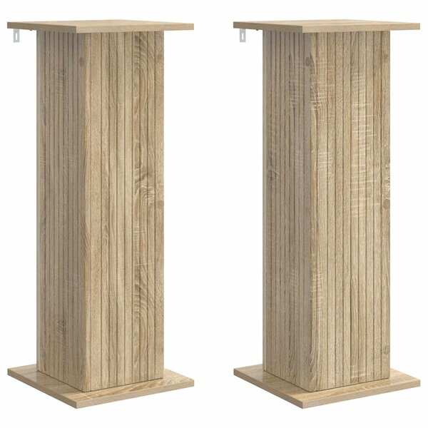 vidaXL Support de Plante 2 pc Chêne Sonoma 30 5 x 30 x 80 5 cm