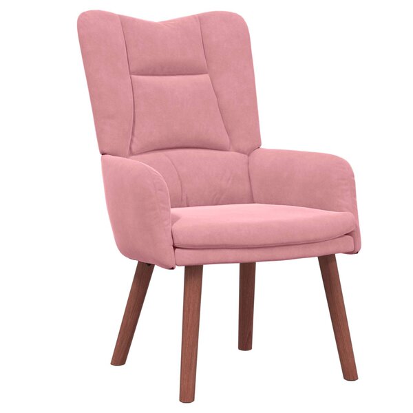 vidaXL fauteuil Rose 63 x 67 x 94 cm Velours