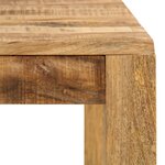 vidaXL Table à manger Bois de manguier massif 82x80x76 cm