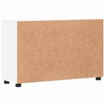vidaXL Buffet FLORIN Blanc 88 5 x 30 5 x 55 5 cm Bois d'ingénierie