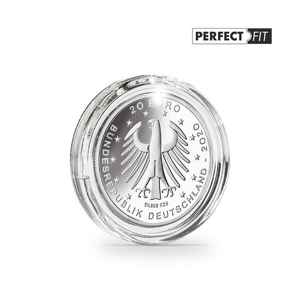 Capsules rondes ULTRA PERFECT FIT pour pièces de 20 euros. Paquet - 10 capsules