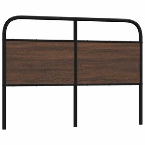 vidaXL Tête de lit de remplacement chêne marron 135 cm acier et bois d'ingénierie