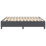 vidaXL Cadre de lit plateforme Gris foncé 180 x 200 cm