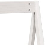 vidaXL Lit superposé avec toit blanc 90x200 cm bois de pin massif