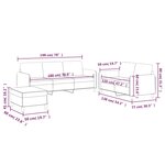vidaXL Ensemble de canapés 3 Pièces avec coussins Noir Tissu