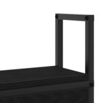 vidaXL Headboard de Rangement avec Station de Charge Chêne noir